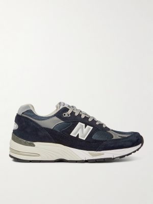 991 Suede, Mesh and Leather Sneakers