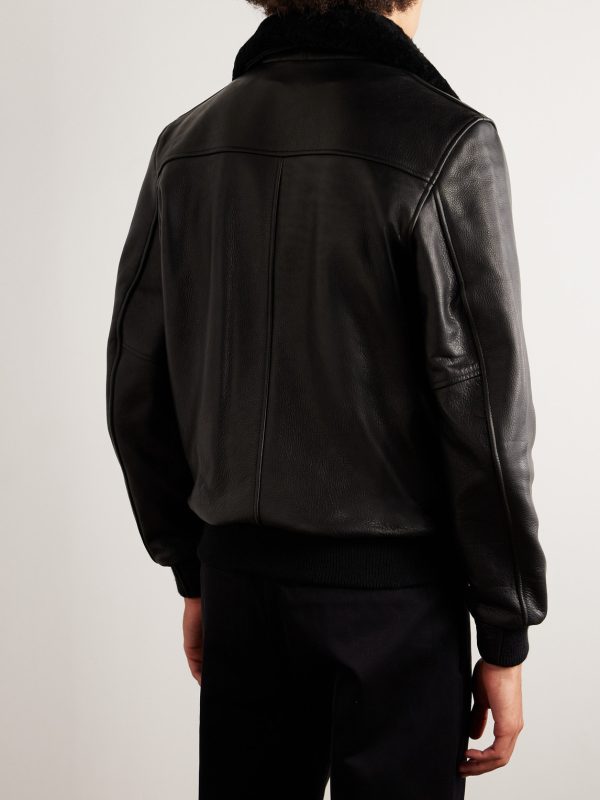 The Carter Shearling Bomber Jacket - BK The Carter Shearling Bomber Jacket - BK