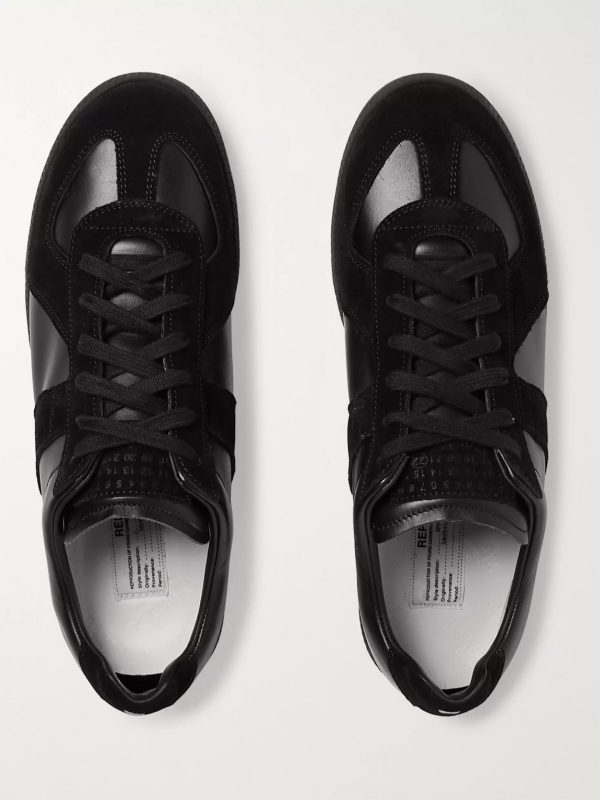 Replica Leather and Suede Sneakers - E3
