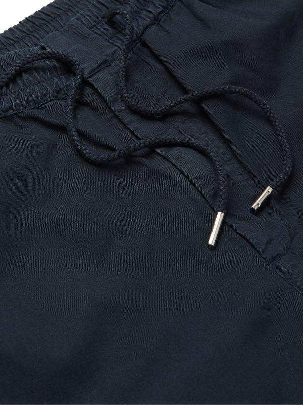 Tapered Cotton-Twill Drawstring Trousers - E1 Tapered Cotton-Twill Drawstring Trousers - E1