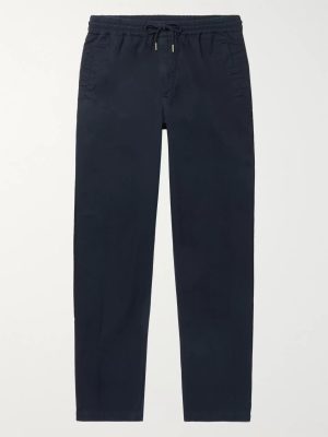 Tapered Cotton-Twill Drawstring Trousers Tapered Cotton-Twill Drawstring Trousers