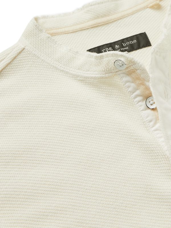 Baron Honeycomb-Knit Cotton Henley T-Shirt - CU Baron Honeycomb-Knit Cotton Henley T-Shirt - CU