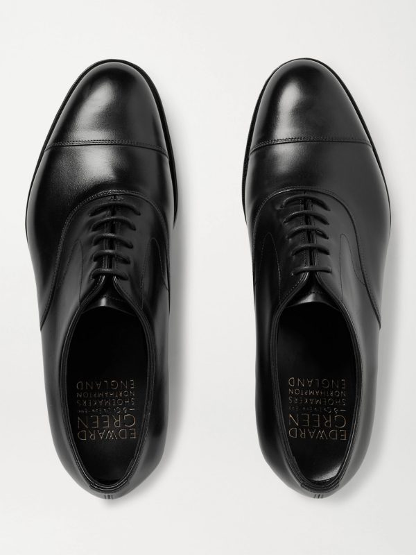 Chelsea Cap-Toe Burnished-Leather Oxford Shoes - E3 Chelsea Cap-Toe Burnished-Leather Oxford Shoes - E3
