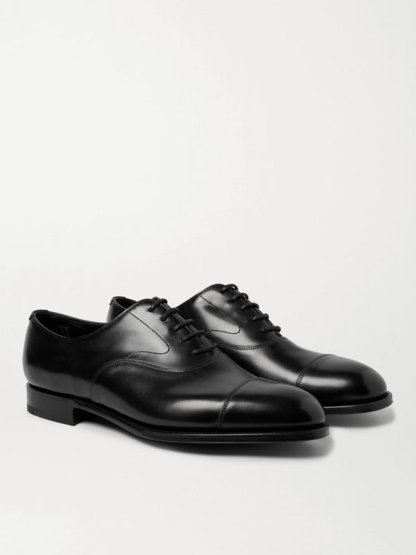 Chelsea Cap-Toe Burnished-Leather Oxford Shoes - FR Chelsea Cap-Toe Burnished-Leather Oxford Shoes - FR