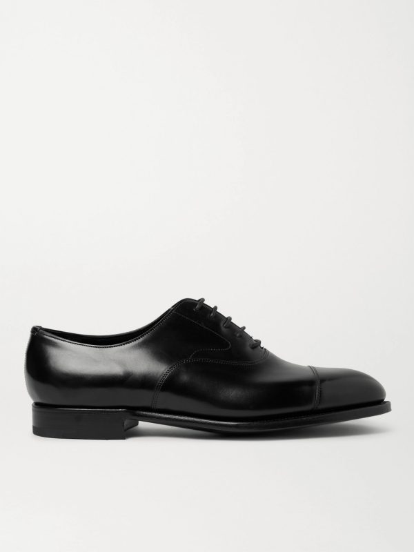 Chelsea Cap-Toe Burnished-Leather Oxford Shoes Chelsea Cap-Toe Burnished-Leather Oxford Shoes