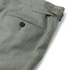 Tapered Pleated Linen Trousers - CU Tapered Pleated Linen Trousers - CU