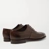 Chelsea Cap-Toe Burnished-Leather Oxford Shoes - BK Chelsea Cap-Toe Burnished-Leather Oxford Shoes - BK