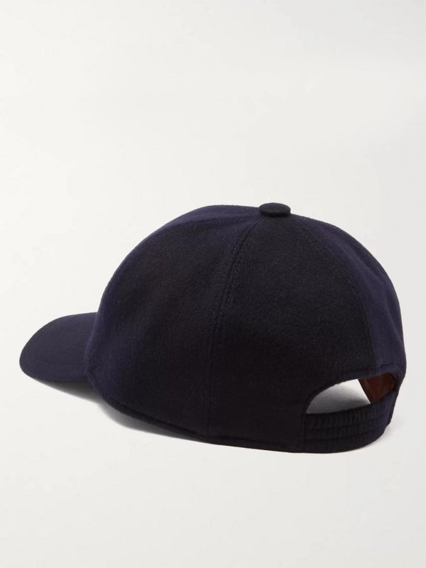 Logo-Embroidered Storm System Baby Cashmere Baseball Cap - BK Logo-Embroidered Storm System Baby Cashmere Baseball Cap - BK