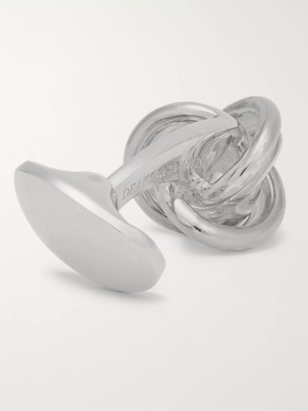 Knot Sterling Silver Cufflinks - BK