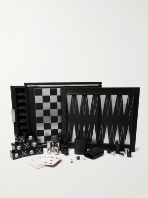 Sutton Carbon-Fibre Leather and Walnut Game Box Sutton Carbon-Fibre Leather and Walnut Game Box