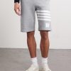 Striped Loopback Cotton-Jersey Shorts - FR Striped Loopback Cotton-Jersey Shorts - FR