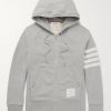 Striped Loopback Cotton-Jersey Zip-Up Hoodie Striped Loopback Cotton-Jersey Zip-Up Hoodie