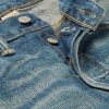 Ridgway Slim-Fit Distressed Selvedge Denim Jeans - E1 Ridgway Slim-Fit Distressed Selvedge Denim Jeans - E1