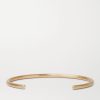 Le 17 Brushed 18-Karat Gold Cuff - BK Le 17 Brushed 18-Karat Gold Cuff - BK