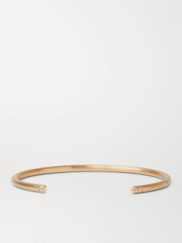 Le 17 Brushed 18-Karat Gold Cuff - BK Le 17 Brushed 18-Karat Gold Cuff - BK