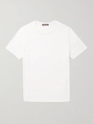 Slim-Fit Silk and Cotton-Blend Jersey T-Shirt Slim-Fit Silk and Cotton-Blend Jersey T-Shirt
