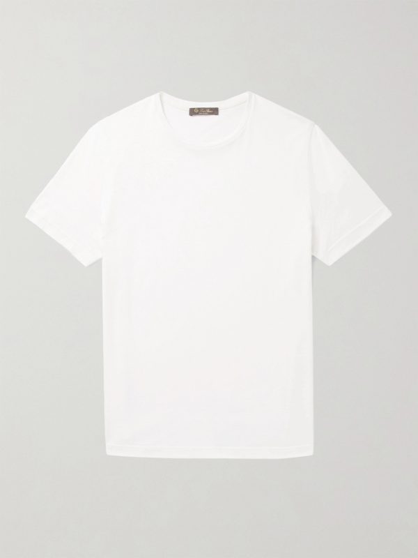 Slim-Fit Silk and Cotton-Blend Jersey T-Shirt Slim-Fit Silk and Cotton-Blend Jersey T-Shirt