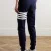 Tapered Striped Cotton-Jersey Sweatpants - BK Tapered Striped Cotton-Jersey Sweatpants - BK