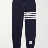 Tapered Striped Cotton-Jersey Sweatpants Tapered Striped Cotton-Jersey Sweatpants