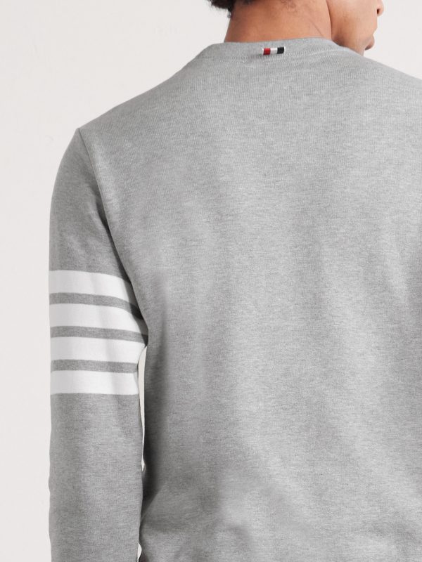 Slim-Fit Striped Loopback Cotton-Jersey Sweatshirt - CU