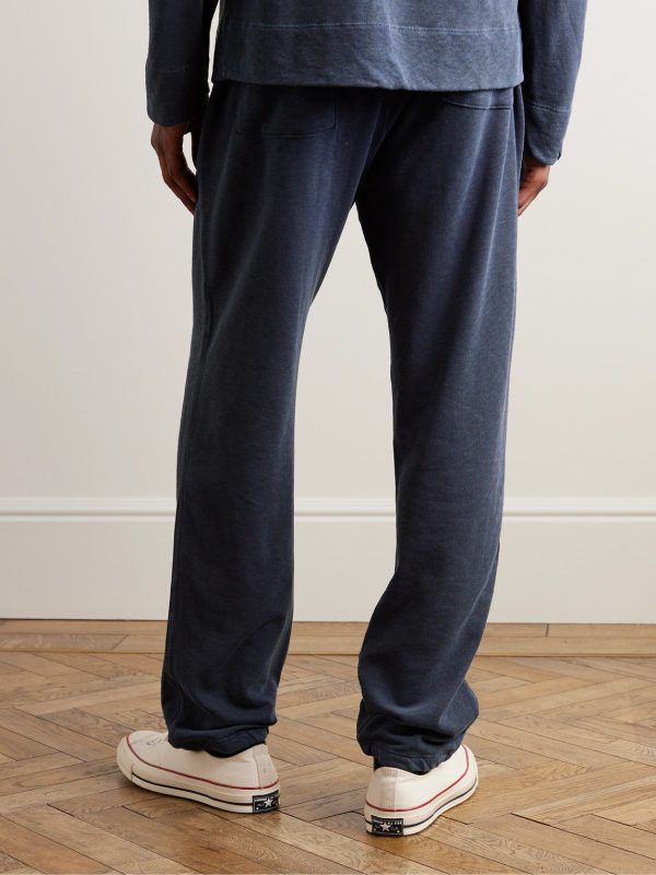 Straight-Leg Supima Cotton-Jersey Sweatpants - BK Straight-Leg Supima Cotton-Jersey Sweatpants - BK