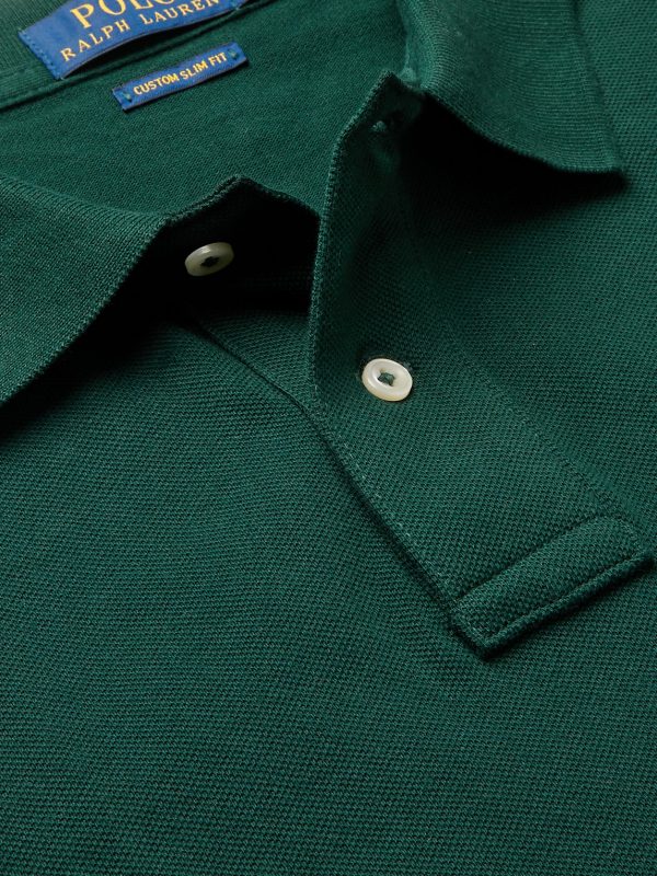 Slim-Fit Logo-Embroidered Cotton-Piqué Polo Shirt - CU Slim-Fit Logo-Embroidered Cotton-Piqué Polo Shirt - CU