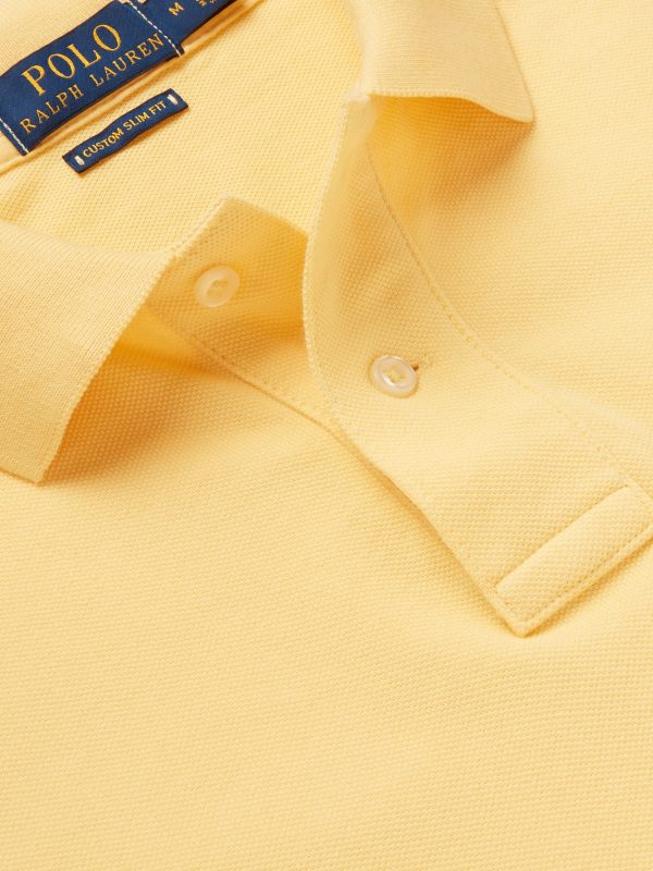 Slim-Fit Logo-Embroidered Cotton-Piqué Polo Shirt - CU