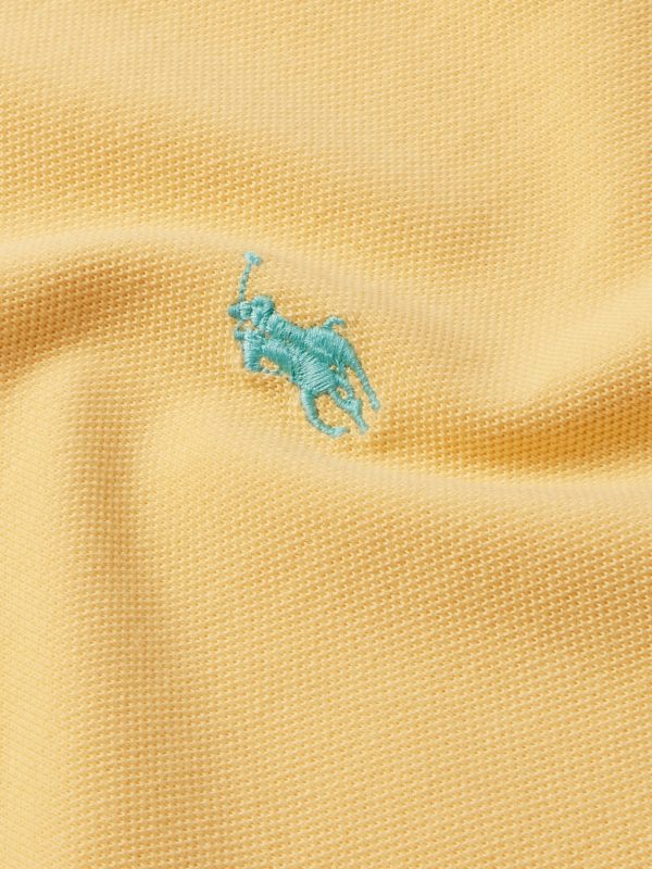 Slim-Fit Logo-Embroidered Cotton-Piqué Polo Shirt - E1