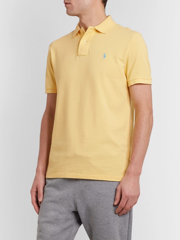 Slim-Fit Logo-Embroidered Cotton-Piqué Polo Shirt - FR