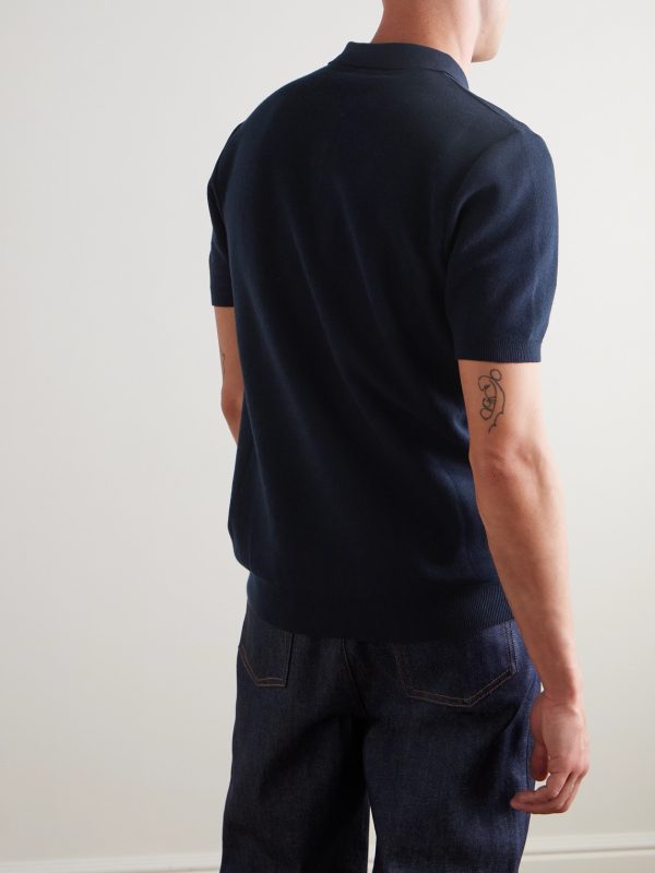 Slim-Fit Cotton-Piqué Polo Shirt - BK Slim-Fit Cotton-Piqué Polo Shirt - BK
