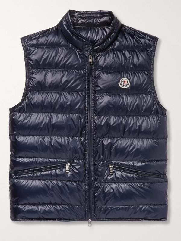 Slim-Fit Logo-Appliquéd Quilted Shell Down Gilet Slim-Fit Logo-Appliquéd Quilted Shell Down Gilet