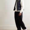 Slim-Fit Logo-Appliquéd Quilted Shell Down Gilet - OU Slim-Fit Logo-Appliquéd Quilted Shell Down Gilet - OU