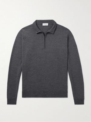 Tapton Slim-Fit Merino Wool Half-Zip Sweater Tapton Slim-Fit Merino Wool Half-Zip Sweater