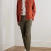 Tapered Cotton-Twill Drawstring Trousers - OU Tapered Cotton-Twill Drawstring Trousers - OU