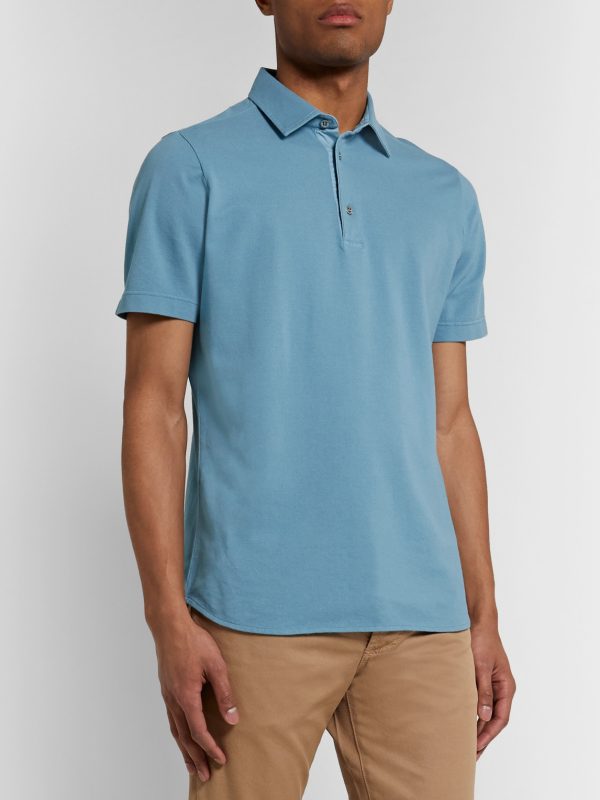 Cotton-Piqué Polo Shirt - FR Cotton-Piqué Polo Shirt - FR