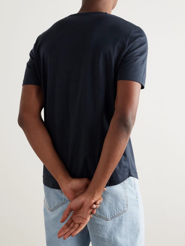Slim-Fit Silk and Cotton-Blend Jersey T-Shirt - BK