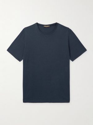Slim-Fit Silk and Cotton-Blend Jersey T-Shirt Slim-Fit Silk and Cotton-Blend Jersey T-Shirt