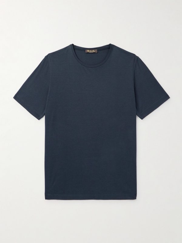 Slim-Fit Silk and Cotton-Blend Jersey T-Shirt