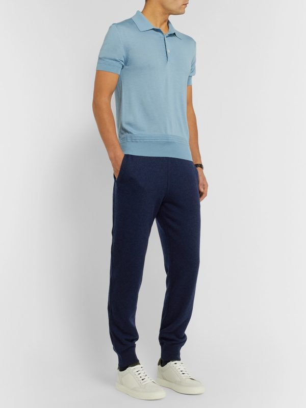 Slim-Fit Tapered Cashmere Sweatpants - OU