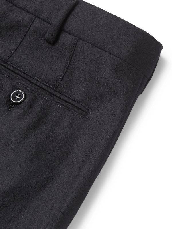 Slim-Fit Wool and Cashmere-Blend Trousers - CU Slim-Fit Wool and Cashmere-Blend Trousers - CU