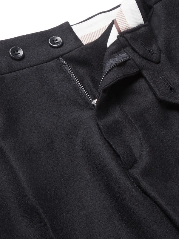 Slim-Fit Wool and Cashmere-Blend Trousers - E1 Slim-Fit Wool and Cashmere-Blend Trousers - E1