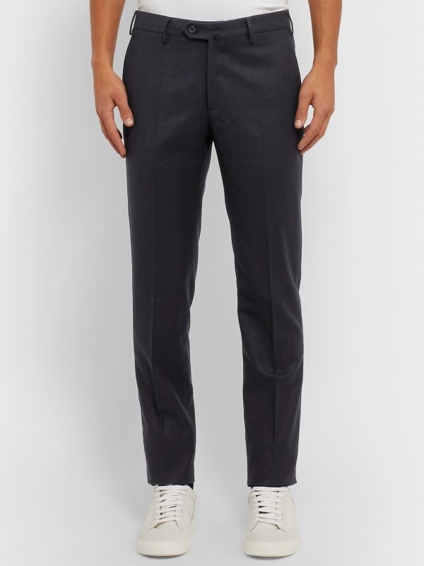 Slim-Fit Wool and Cashmere-Blend Trousers - FR Slim-Fit Wool and Cashmere-Blend Trousers - FR