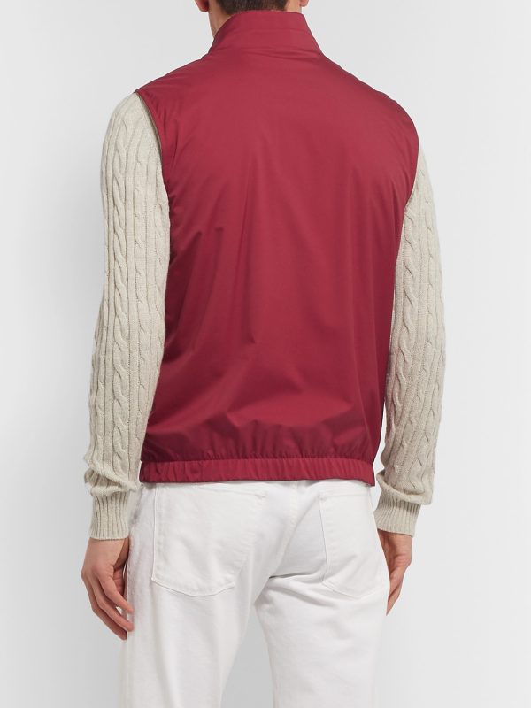 Slim-Fit Reversible Storm System Shell and Super Wish Virgin Wool Gilet - BK
