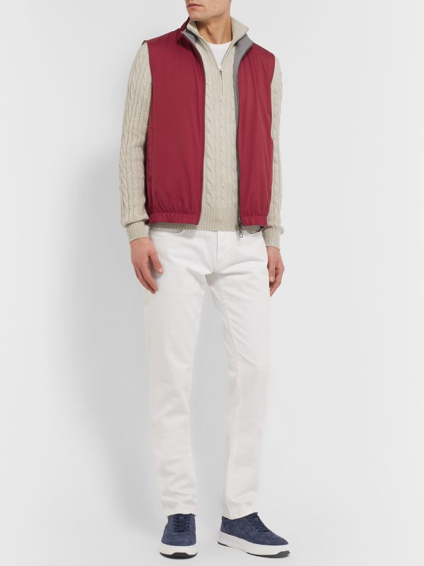 Slim-Fit Reversible Storm System Shell and Super Wish Virgin Wool Gilet - OU
