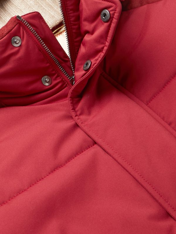 Storm System Quilted Baby Cashmere and Shell Hooded Jacket - CU Storm System Quilted Baby Cashmere and Shell Hooded Jacket - CU