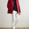 Storm System Quilted Baby Cashmere and Shell Hooded Jacket - OU Storm System Quilted Baby Cashmere and Shell Hooded Jacket - OU