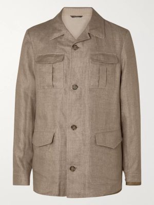 Linen-Blend Field Jacket Linen-Blend Field Jacket