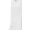 Ribbed Cotton-Blend Socks - E1