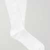 Ribbed Cotton-Blend Socks