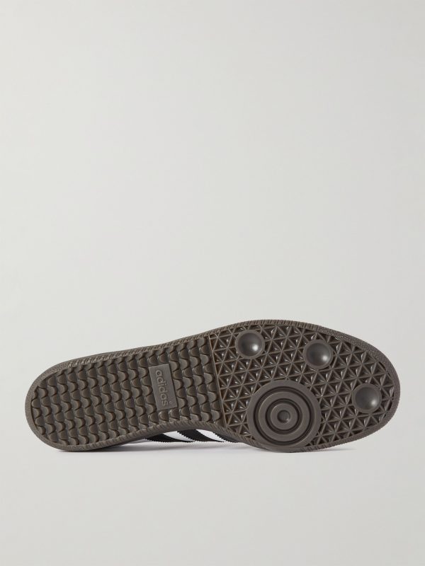 Samba Suede-Trimmed Leather Sneakers - E1 Samba Suede-Trimmed Leather Sneakers - E1